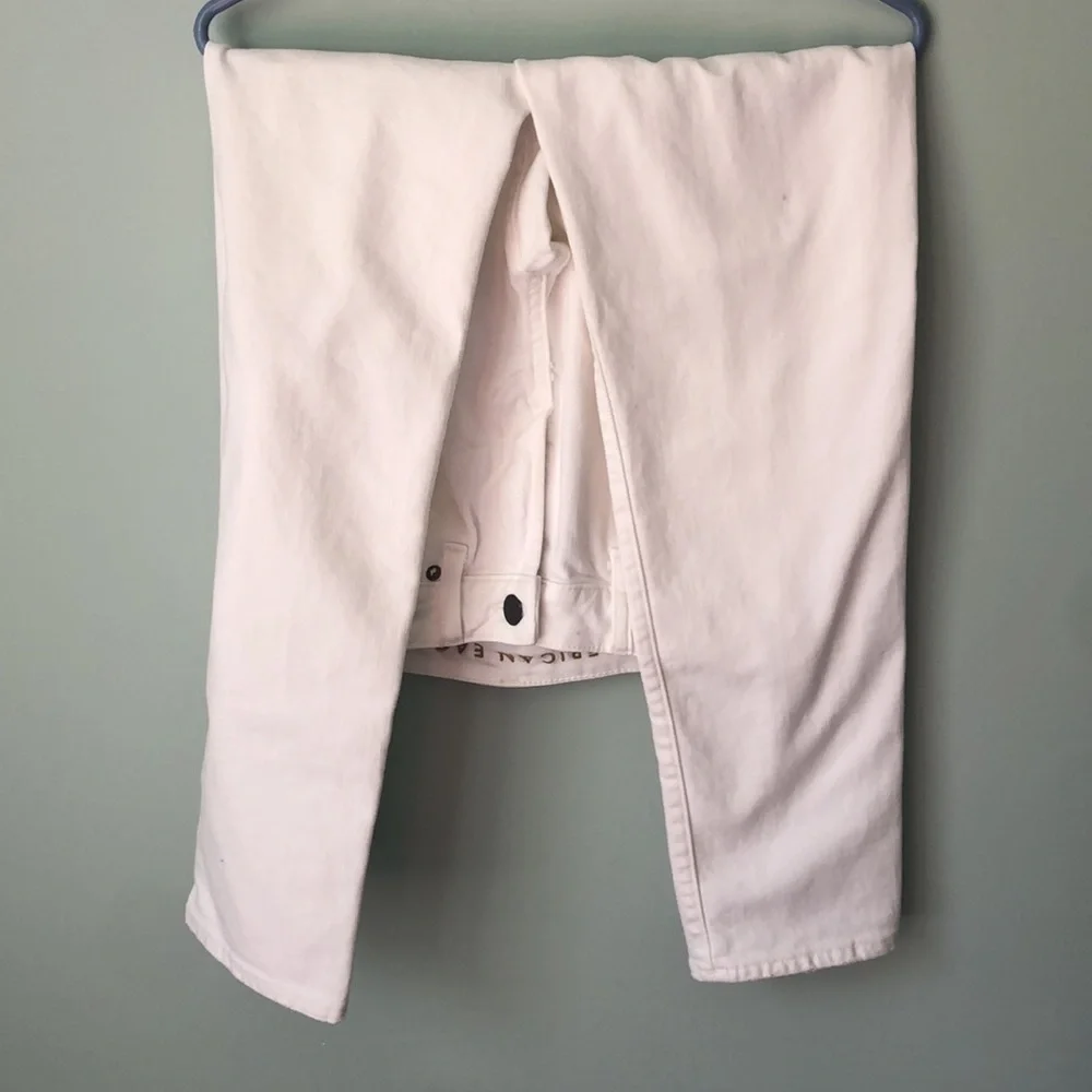 American Eagle Men’s Distressed Flex White Jeans 29X30